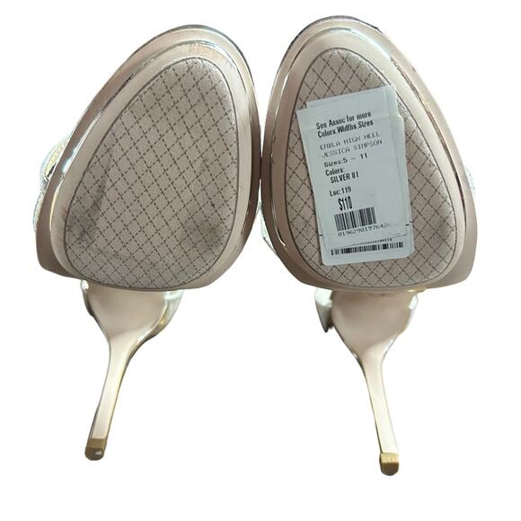 Jessica Simpson Jaeye Dress Sandals Stiletto Heel Rhinestone Straps NEW Size 9.5 - Picture 10 of 11